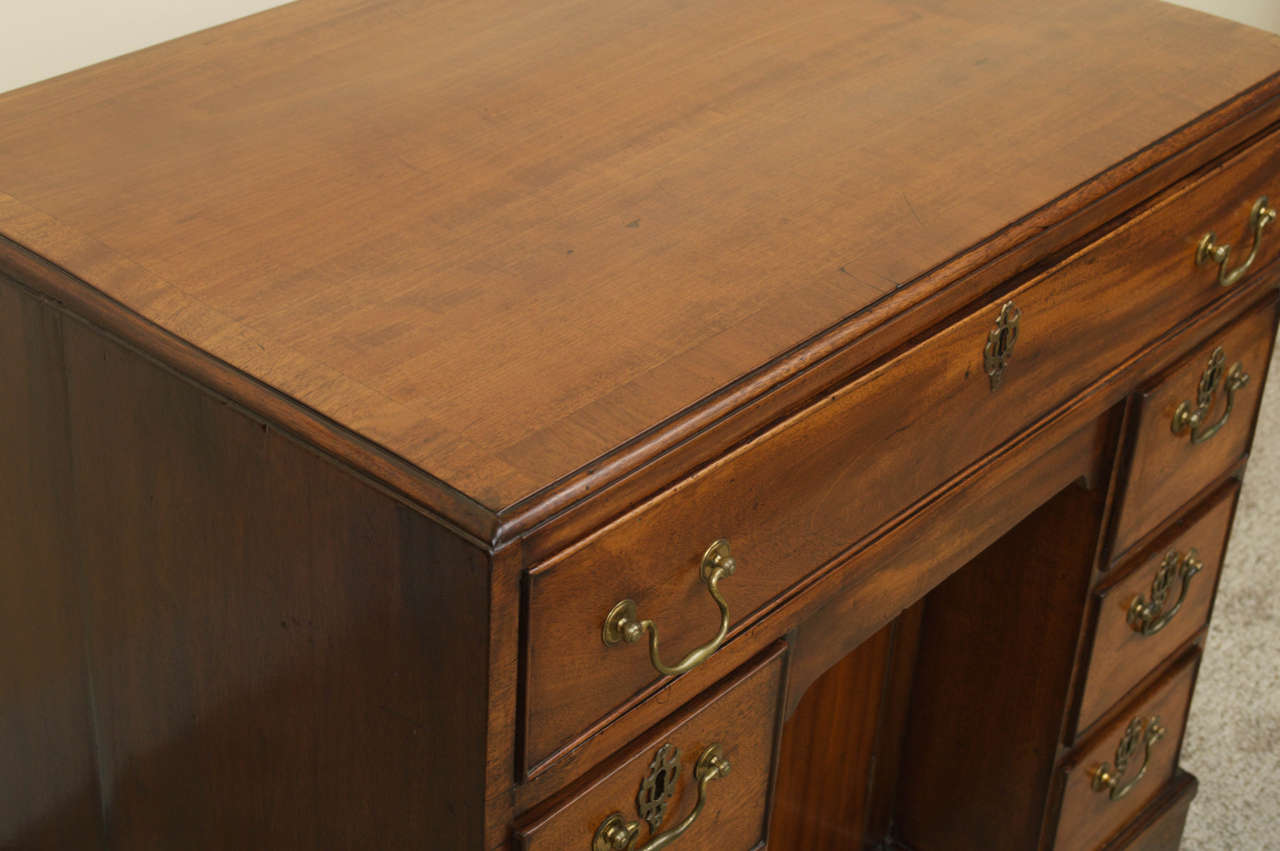 18th Century and Earlier 18th Century George II Mahogany Kneehole Desk - STORE CLOSING MAY 31ST For Sale